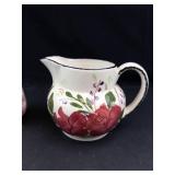 Blue Ridge Pottery Pitchers & Trinket Dish Mixed Lot