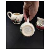 Blue Ridge Pottery Pitchers & Trinket Dish Mixed Lot
