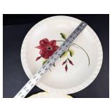 Blue Ridge Hand Painted Floral Plates (Lot of 4)