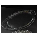 Set of 6 Decorative Glass Serving Trays (Lot of 6)