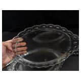 Set of 6 Decorative Glass Serving Trays (Lot of 6)