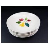 Vintage Stetson Fruit Pattern Plates (Set of 6)