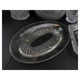Mixed Lot of Pressed Glass Serveware & Dishes