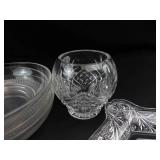 Mixed Lot of Pressed Glass Serveware & Dishes