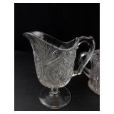Mixed Lot of Pressed Glass Serveware & Dishes