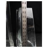 Clear Glass Vases (Lot of 2)