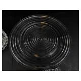 Clear Glass Vanity Tray, Vases and Plate (4 Pieces)
