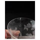 Heisey Rose Pattern Water Goblets (Lot of 6) - Chips & Cracks
