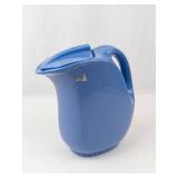 Vintage Blue Hall China Pitcher