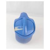Vintage Blue Hall China Pitcher