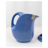 Vintage Blue Hall China Pitcher