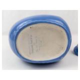 Vintage Blue Hall China Pitcher
