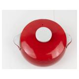 Vintage Halls Superior Kitchenware Chinese Red Covered Casserole Dish