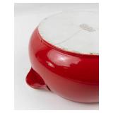 Vintage Halls Superior Kitchenware Chinese Red Covered Casserole Dish