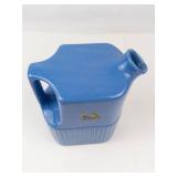 Blue Ceramic Pitcher With Dancers Decal