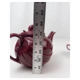 Vintage Hall Teapot With 4 Cups & Saucer