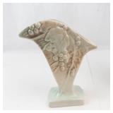 Vintage McCoy Rustic Line Grape Cluster Vase & White Pottery Pitcher Mixed Lot
