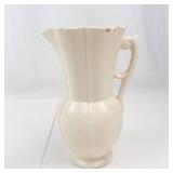 Vintage McCoy Rustic Line Grape Cluster Vase & White Pottery Pitcher Mixed Lot
