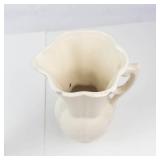 Vintage McCoy Rustic Line Grape Cluster Vase & White Pottery Pitcher Mixed Lot