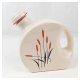 Vintage Universal Potteries Cattail Canteen Water Jug