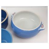 Blue Stoneware & Pottery Mixed Lot