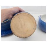 Blue Stoneware & Pottery Mixed Lot