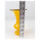 Yellow Art Glass Vase