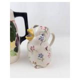 Vintage Blue Ridge Southern Potteries Chick Pitcher & Fruit Pitcher Mixed Lot