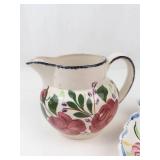 Vintage Blue Ridge Southern Potteries Pitcher & Celery Dish Mixed Lot