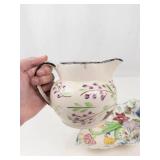 Vintage Blue Ridge Southern Potteries Pitcher & Celery Dish Mixed Lot