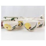 Blue Ridge Hand-Painted Teacups, Creamers & Serving Pieces Mixed Lot