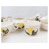 Blue Ridge Hand-Painted Teacups, Creamers & Serving Pieces Mixed Lot