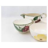 Blue Ridge Hand-Painted Teacups, Creamers & Serving Pieces Mixed Lot