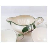 Blue Ridge Hand-Painted Teacups, Creamers & Serving Pieces Mixed Lot