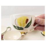 Blue Ridge Hand-Painted Teacups, Creamers & Serving Pieces Mixed Lot