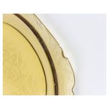 Vintage Federal Glass Amber Madrid Oval Platters (Lot of 2)