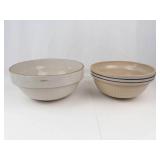 Vintage Stoneware Mixing Bowls (Lot of 2)