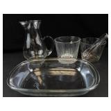 Princess House Highlights Crystal Beverage Set (Lot of 5)