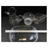 Princess House Highlights Crystal Beverage Set (Lot of 5)
