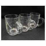 Princess House Crystal Mugs Mix (Lot of 10)
