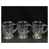 Princess House Crystal Mugs Mix (Lot of 10)