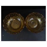 Vintage Mixed Glass and Ceramic Decor Lot With Candleholders & Bowls