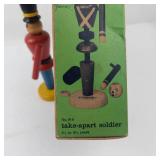 Vintage Doepke Take-Apart Soldier With Box