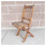 Antique Wooden Folding Chairs (Lot of 2)