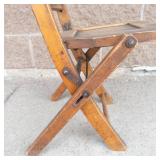 Antique Wooden Folding Chairs (Lot of 2)