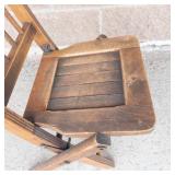Antique Wooden Folding Chairs (Lot of 2)