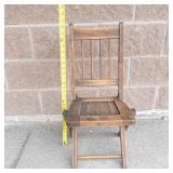 Antique Wooden Folding Chairs (Lot of 2)