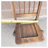 Antique Wooden Folding Chairs (Lot of 2)