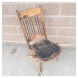 Antique Wooden Folding Chairs (Lot of 2)