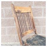 Antique Wooden Folding Chairs (Lot of 2)